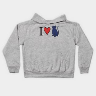 I Love Cats Kids Hoodie